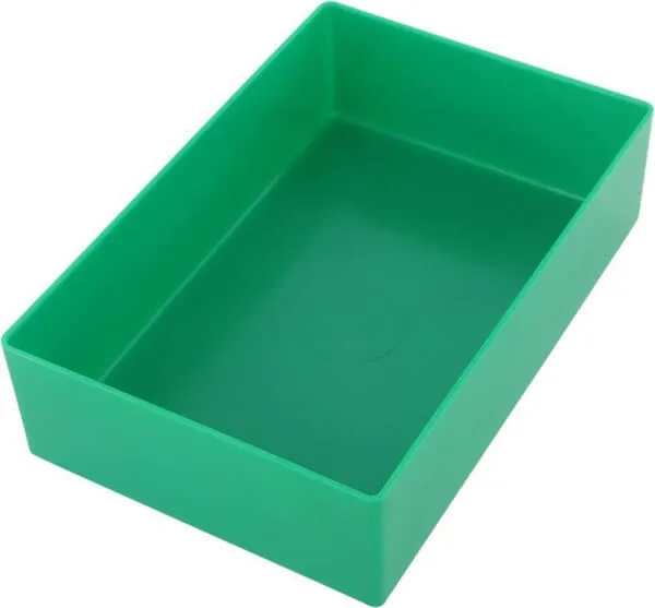 Vkládací box 108x162x45 mm, zelený, polypropylen, Hünersdorff