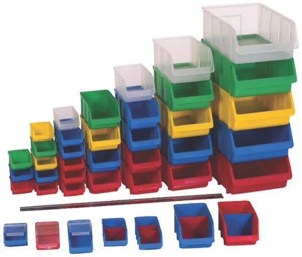 Stohovatelné krabičky plastové, velikost 1-5