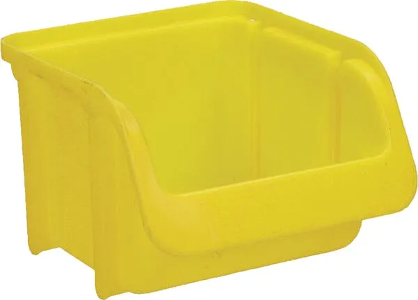 Stohovatelná krabička 100x115x75mm, žlutá, polypropylene, č. 1, Hünersdorff