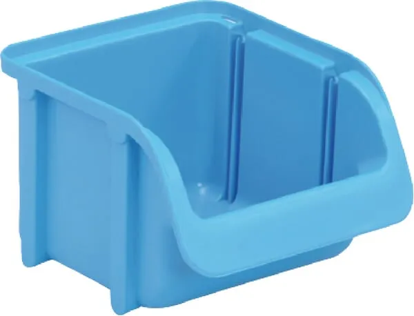 Stohovatelná krabička 100x115x75mm, modrá, polypropylene, č. 1, Hünersdorff