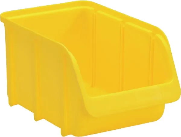 Stohovatelná krabička 145x240x125mm, žlutá, polypropylene, č. 3, Hünersdorff
