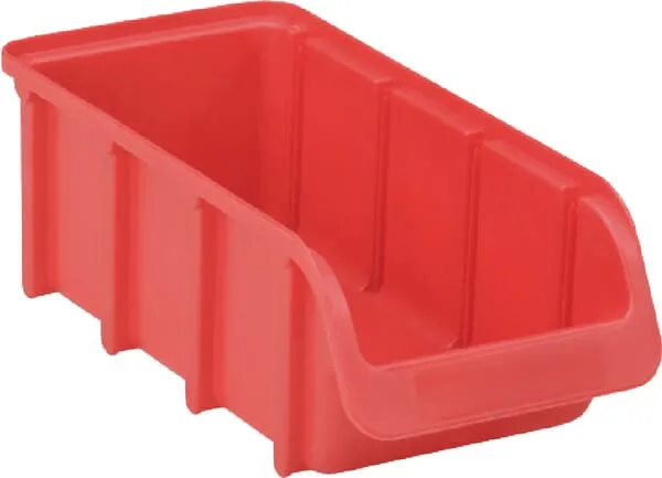 Stohovatelná krabička 100x215x75mm, červená, polypropylene, č. 2, Hünersdorff