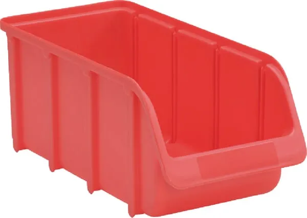 Stohovatelná krabička 146x318x127mm, červená, polypropylene, č. 3, Hünersdorff
