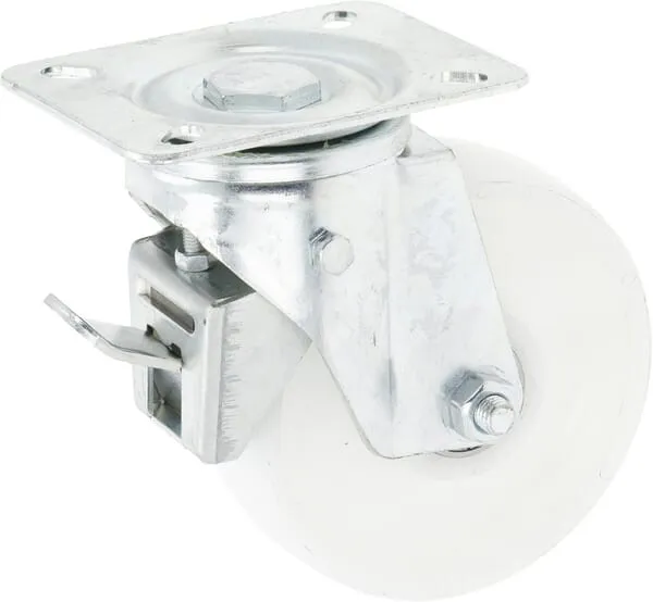 Vodicí kladky s plastovým kolem, brzdou a kuličkovým ložiskem