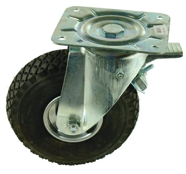 Vodicí kladky s pneumatikami a stavitelnou brzdou