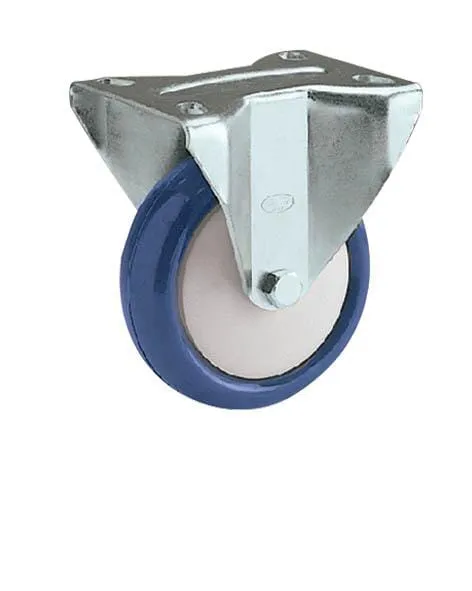 Pevná kolečka s upevněním na desku a kolečkem s polyuretanovým běhounem 75 - 300 kg