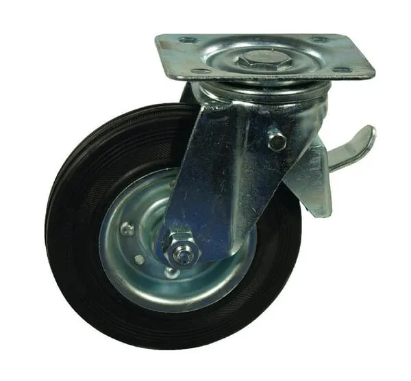 Otočná kolečka - s válečkovým ložiskem a brzdou