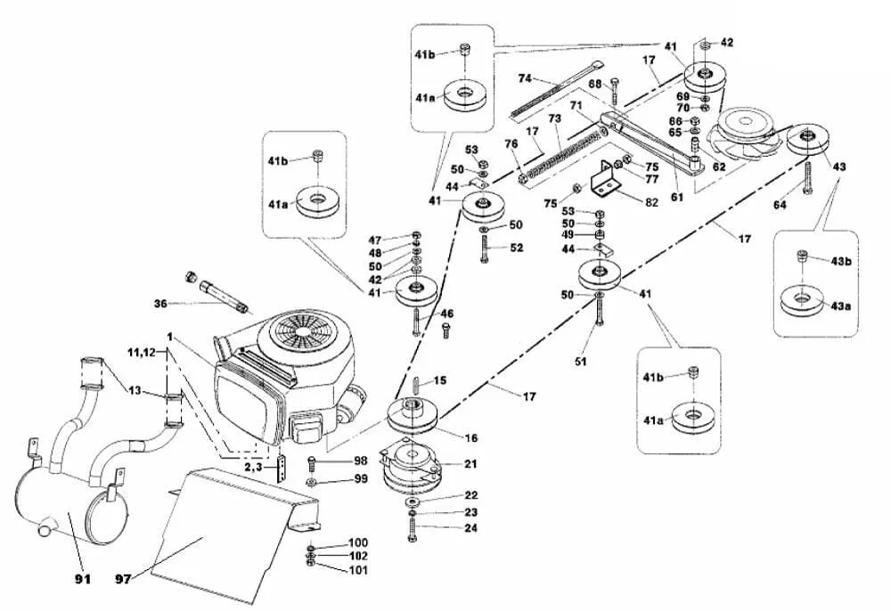 Motor a pohon pro Wisconsin typ CS160 PRO