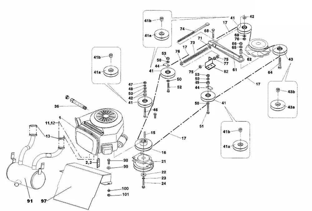 Motor a pohon pro Wisconsin typ CS 200 PRO