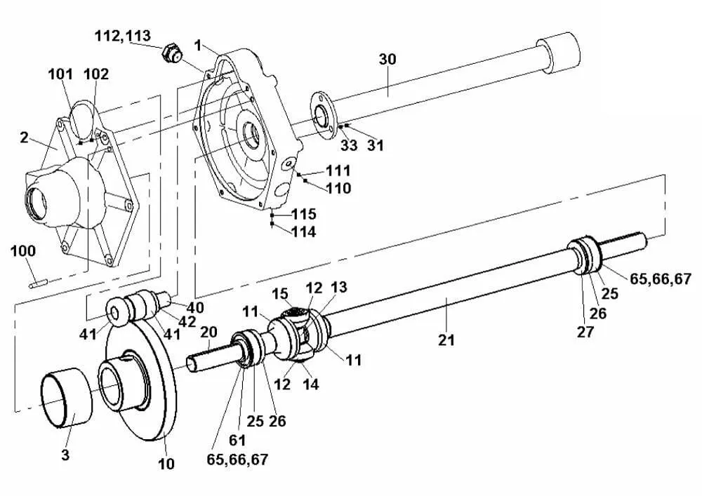 Zadní náprava - Hydro pro Wisconsin typ CS Hydro K22