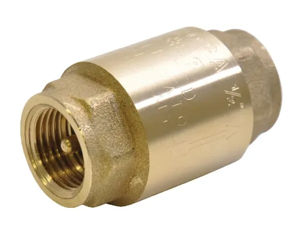 Mosazný zpětný ventil vnitř.z. / vnitř.z. mosazný kužel ventilu