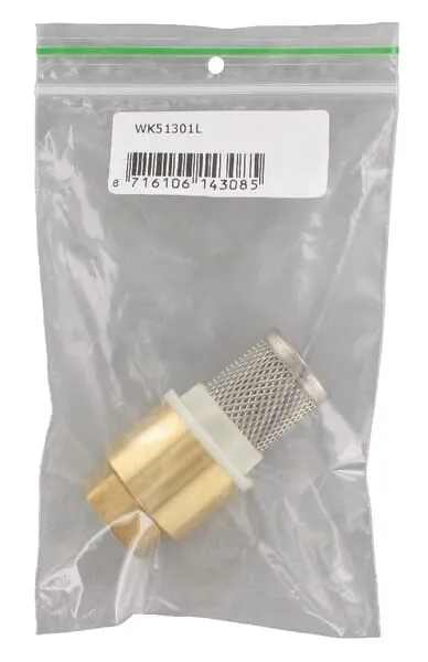 Sací koš+nož.ventil 1/2" E.st.