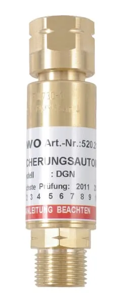 Zpětný ventil acetylénu