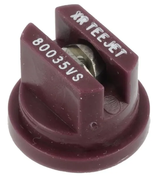 Štěrbinová tryska XRC 80° 035, červeno-hnědá, nerezová ocel, Teejet