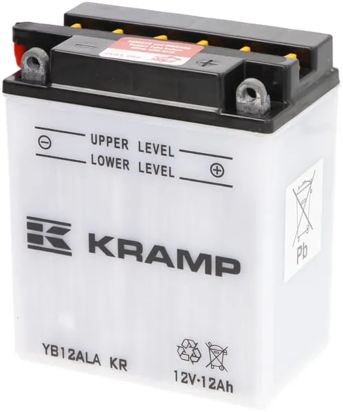 Baterie 12V 12Ah 165A, s akumulátorovou kyselinou, Kramp