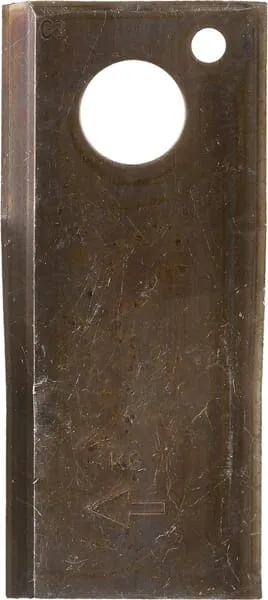 Nůž rotační sekačky rotace vpravo 107 x 48 x 4 mm; otvor Ø 18,5 mm; vhodný pro Kuhn