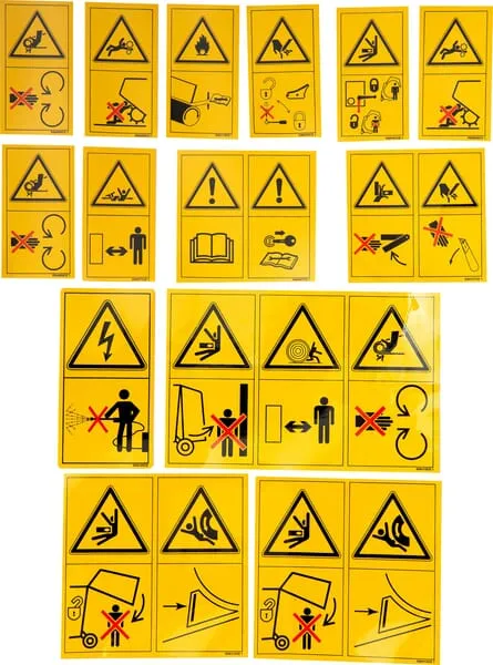 Sada bezpečnostních štítků
