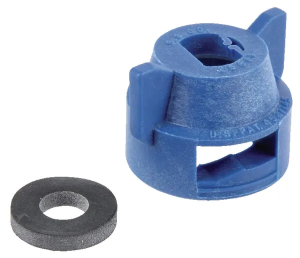 Víčko trysky s těsněním, modré