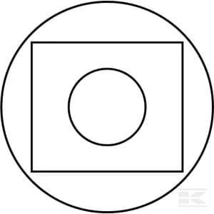 Pluhové šrouby s kulatou zápustnou hlavou a čtvercovým hrdlem (VK)