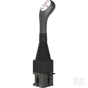 Ovládací rukojeti, joysticky, páky a montážní sady pro ručně ovládané řídicí ventily